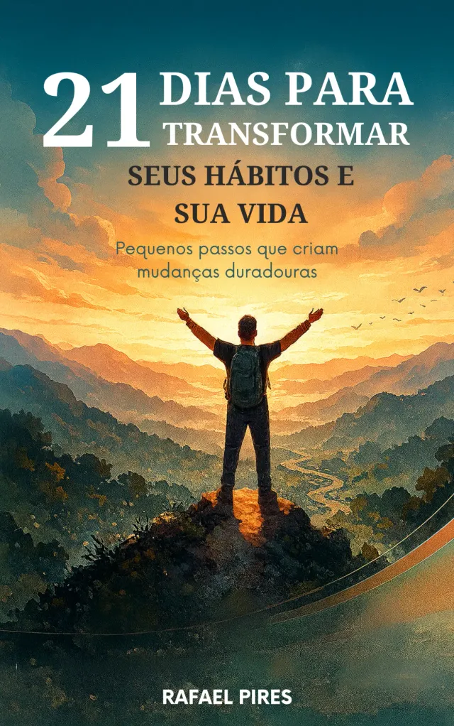 Capa do e-book: 21 dias para transformar seus hábitos e sua vida, de Rafael Pires